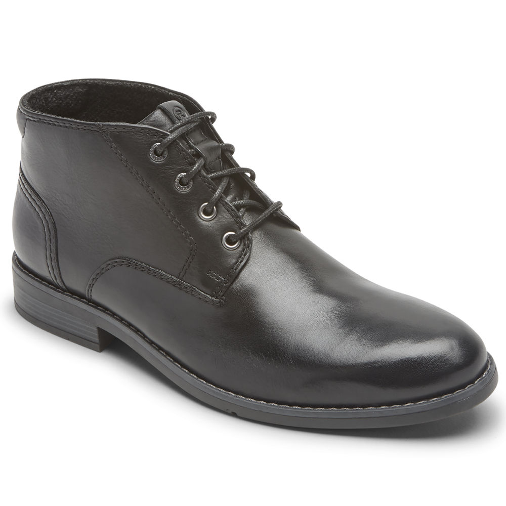 Rockport Boots For Mens Black - Colden Chukka - OD6135789